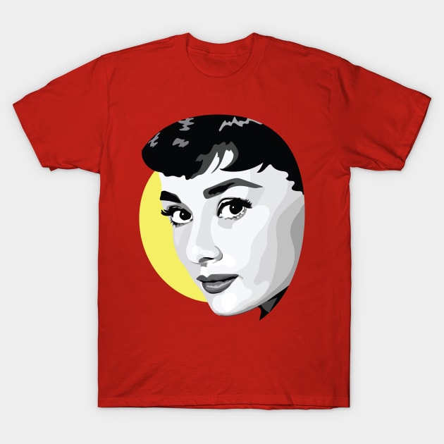 Audrey Hepburn T-Shirt by FemCards